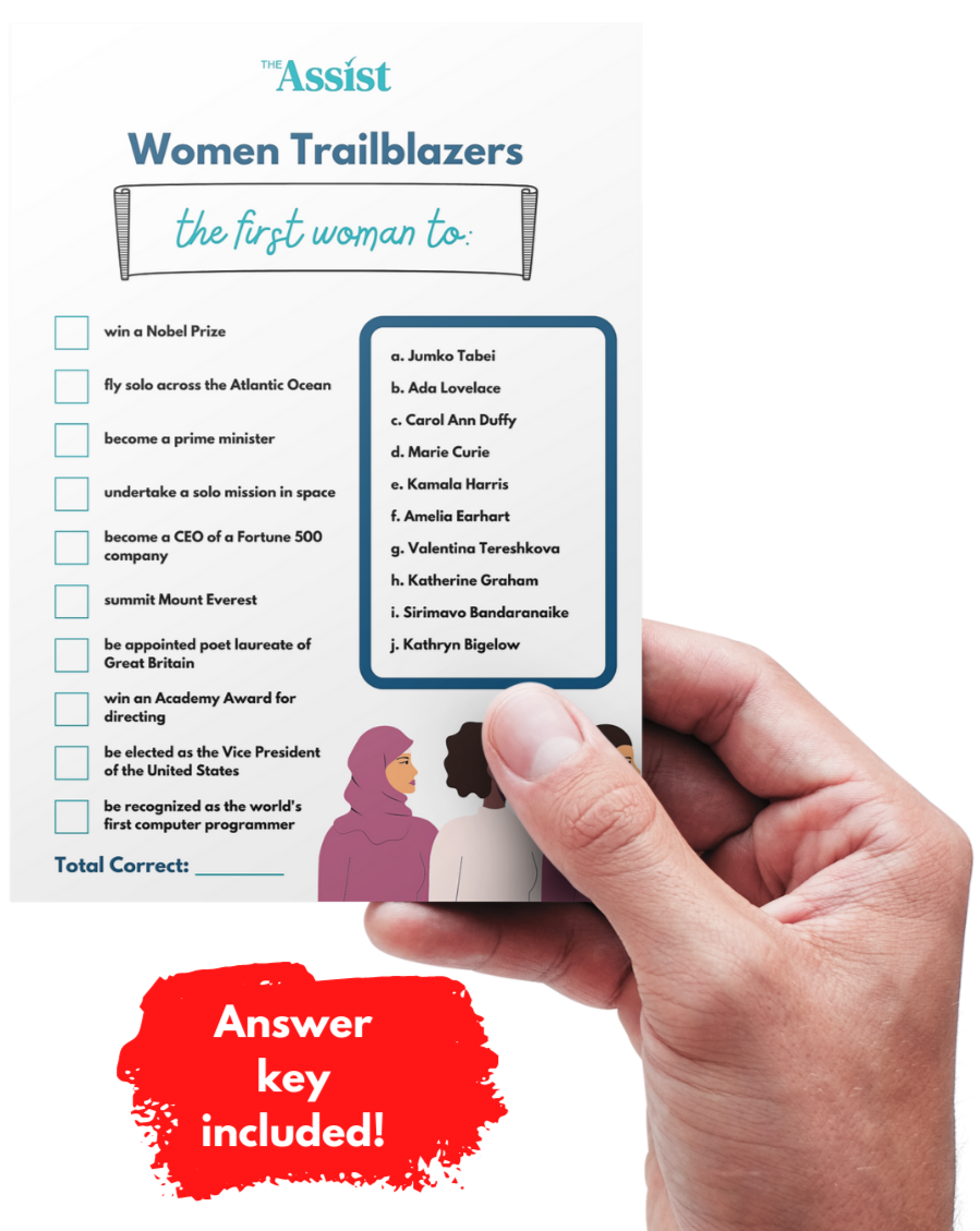 The Assist Women's History Month Trivia Game